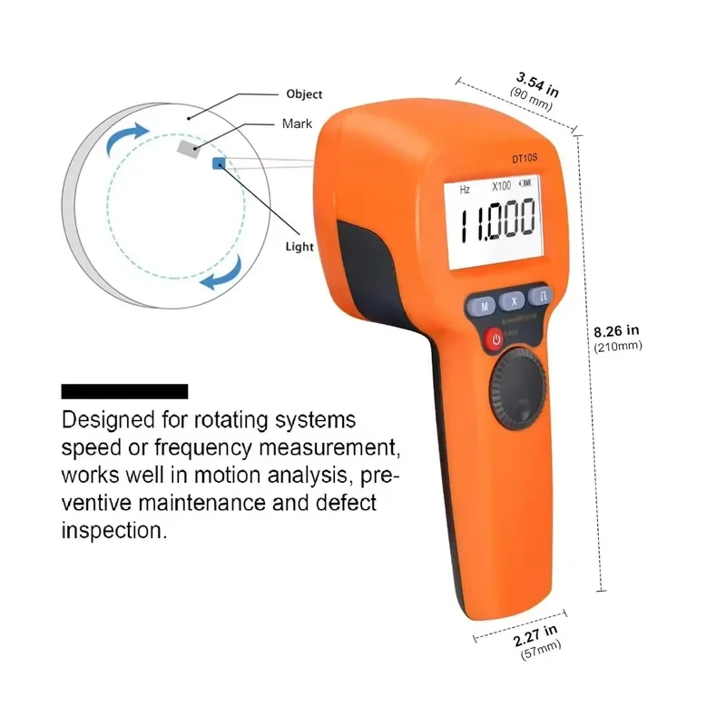 Led stroboscope Handheld Stroboscope 60~99999 RPM For Digital Strobe Light Tachometer Engine Speed Measure