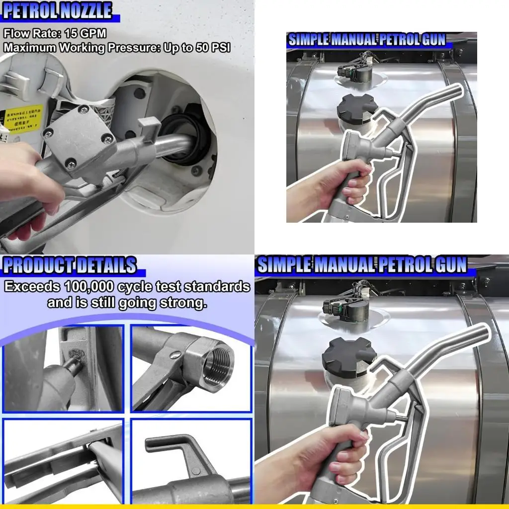 

SZCH Sturdy Aluminum Fuels Nozzle 1In FNPT For Gasolines And Hydraulic Oil