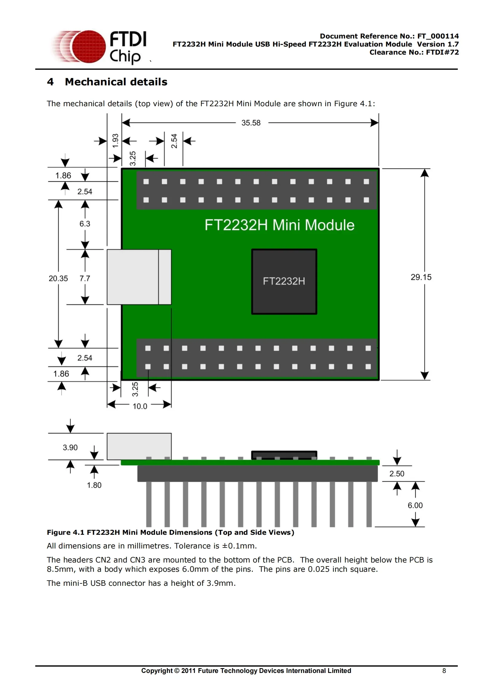 Imagem -03 - Ftdi Ft2232h Mini Módulo Usb para Dual-channel Serial Módulo Mpsse Oficial Genuine