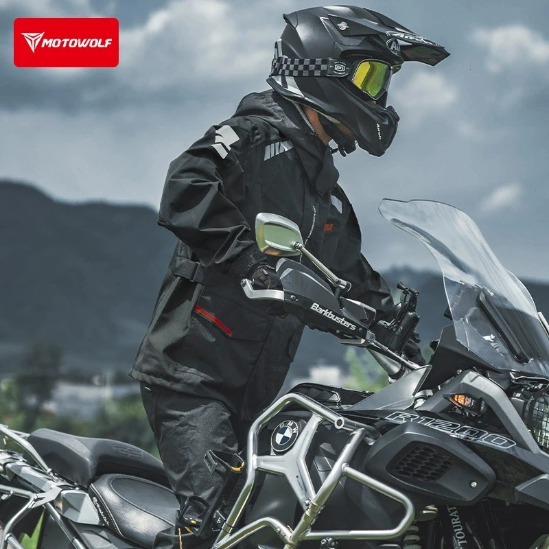 Waterproof Motorcycle Raincoat Man For Heavy Rain Storm Gear Jacket Rider Pants Chubasquero Mujer Adulto 오토바이 우비 Motowolf 6 Waterproof Motorcycle Raincoat Man For Heavy Rain Storm Gear Jacket Rider Pants Chubasquero Mujer Adulto 오토바이 우비 Motowolf 6