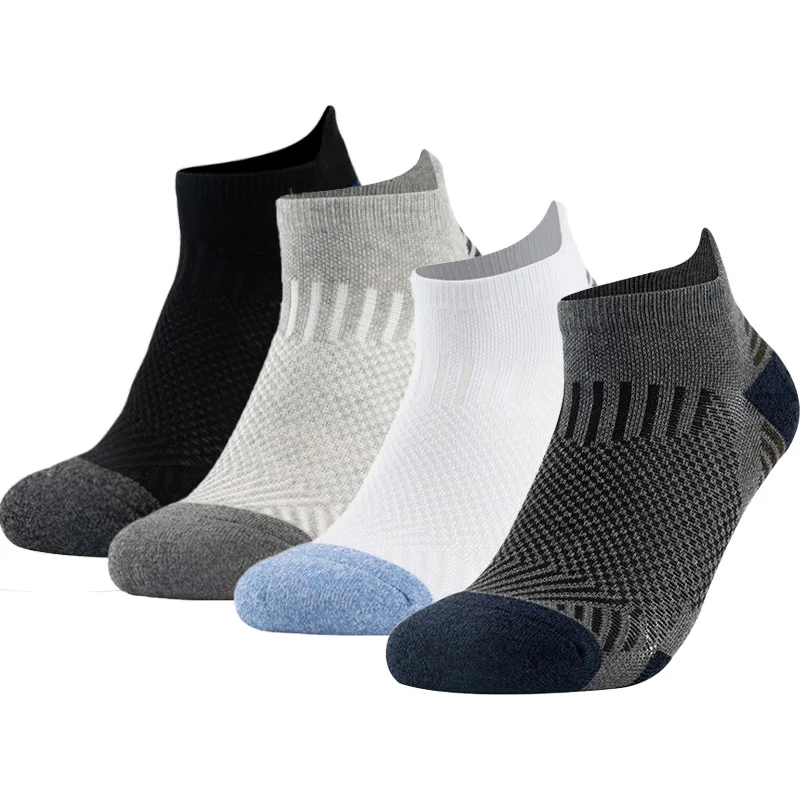 

Mens Sport Ankle Running Socks Athletic Cushioned Casual Breathable Low Cut Moisture Wicking Cotton Short Sports Socks