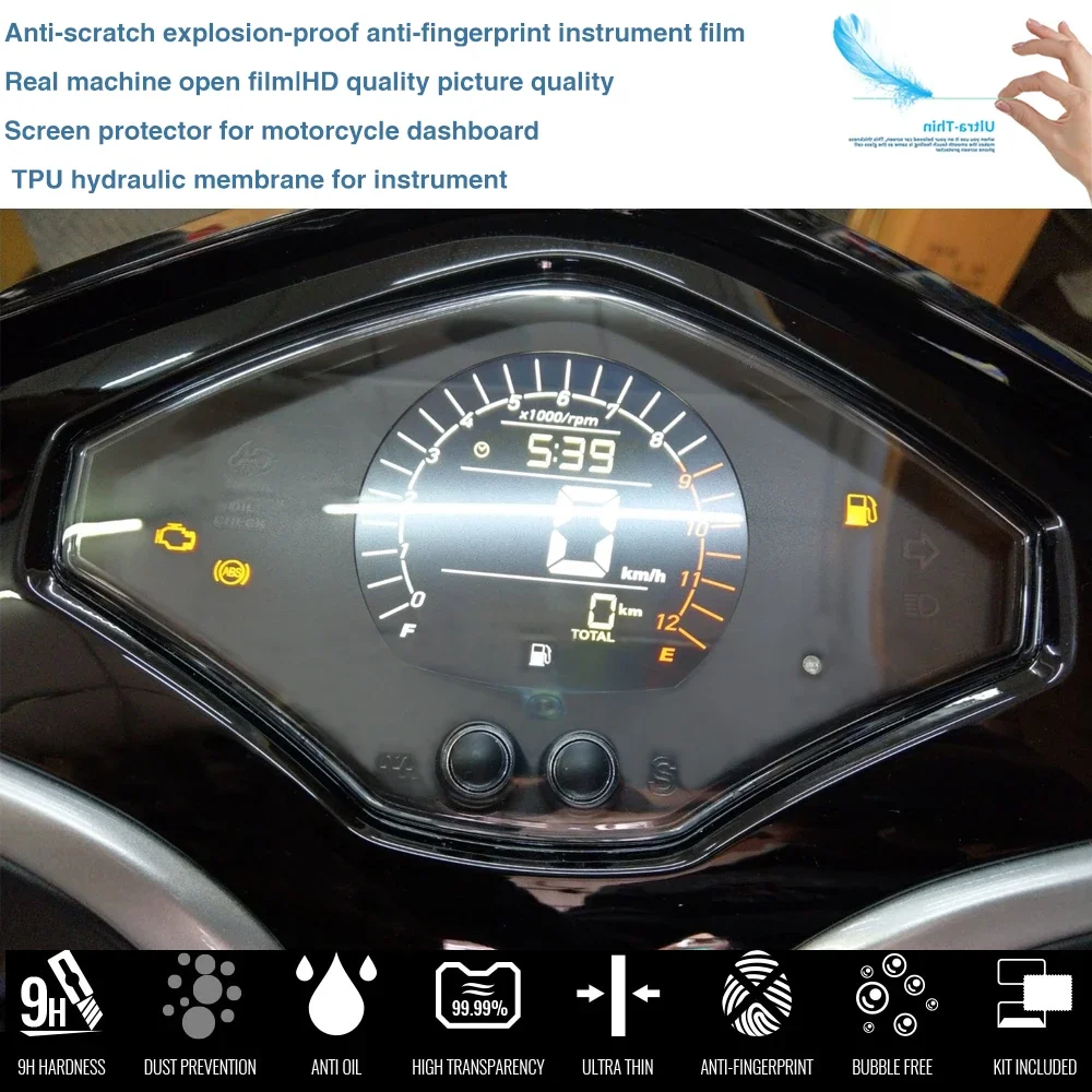 Fit For SYM FNX150 Motorcycle Cluster Screen Sticker Protector Dashboard Instrument Speedometer Scratch Protection Film