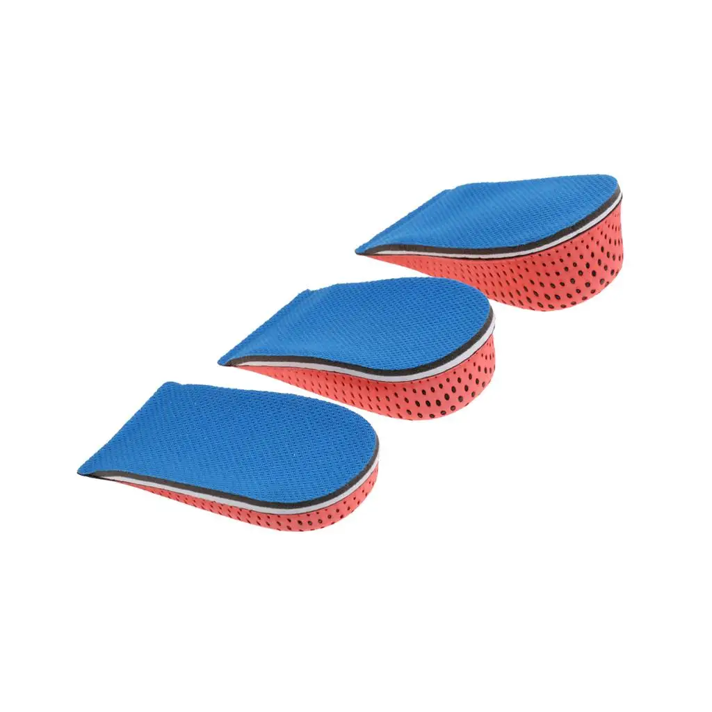 1 Pair Height Increase Shoe Insoles Half Shoe Pads Lift Heel Insert Men Women