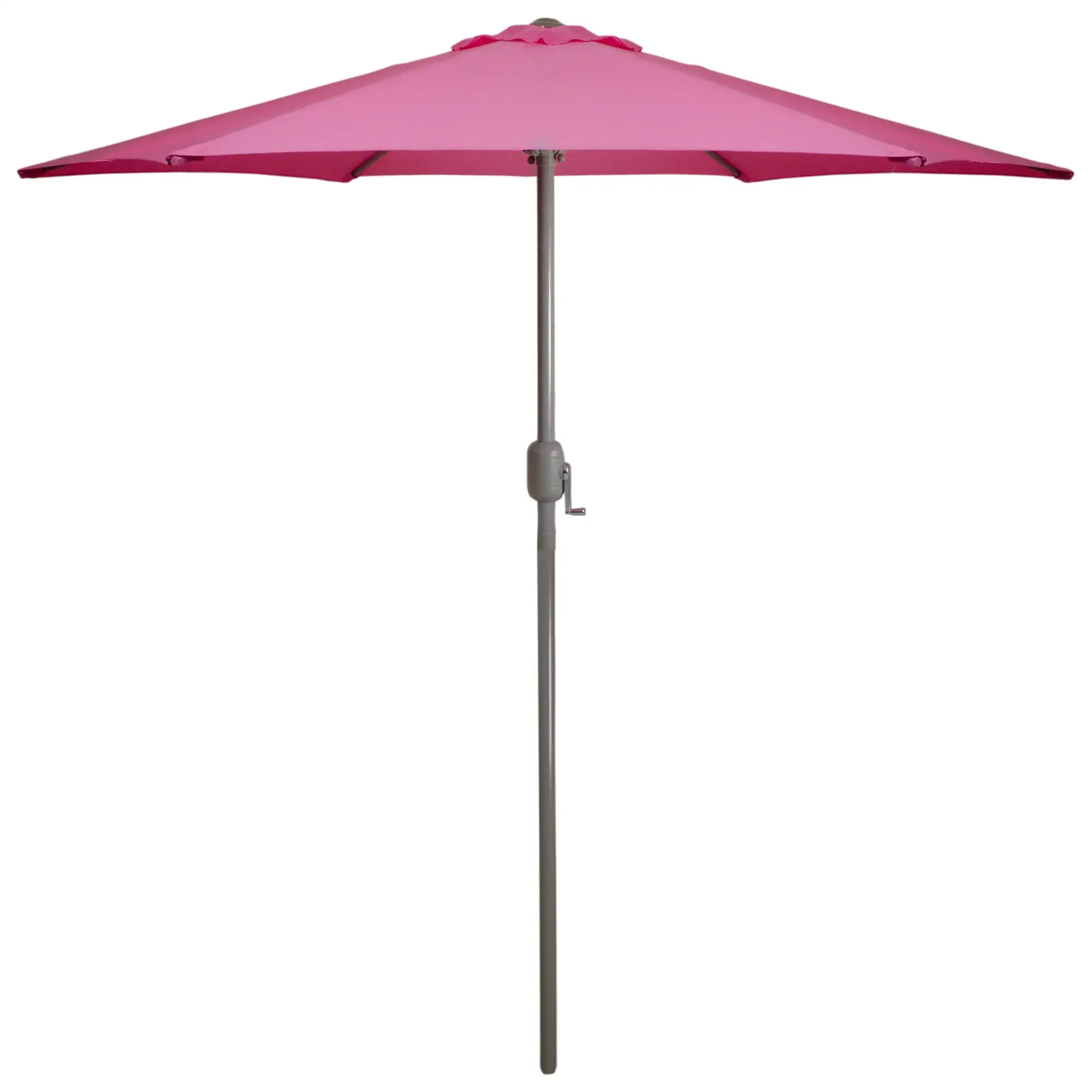 

Pink Outdoor Patio Umbrella with Hand Crank - 7.5 ft