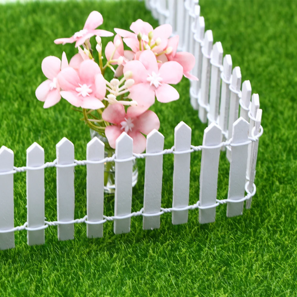 Decorative Wooden Fencing For Micro Landscape Accessory Dollhouse Garden Border Ornament Succulent Plant Decor