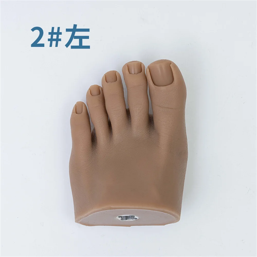 Silicone Mannequin for Practice with Nail Patch, Fake Foot Model, cosmetology, F019