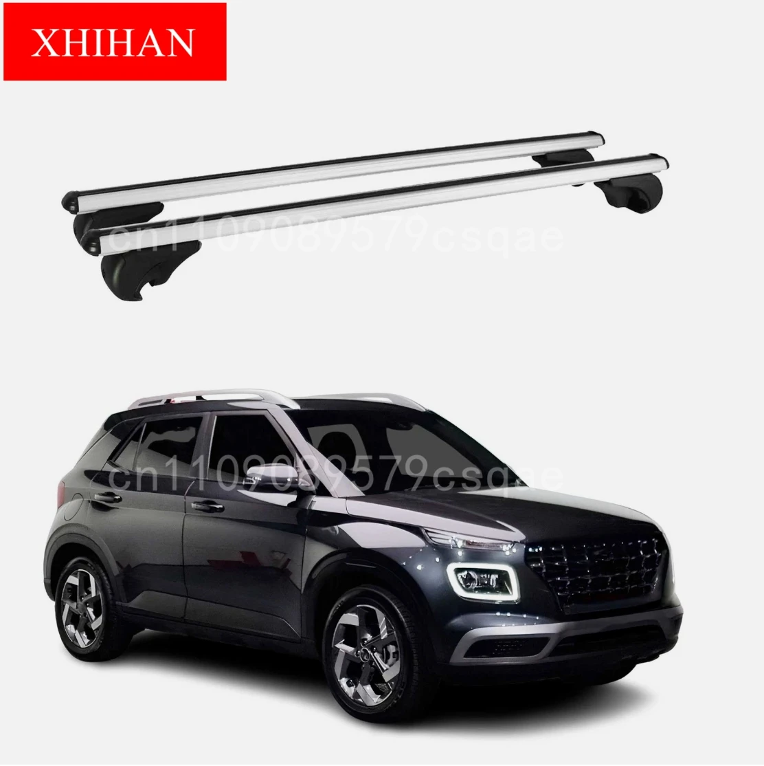 

Запираемый багажник на крышу, поперечины, багажник для Hyundai Venue 2020-2026, серый