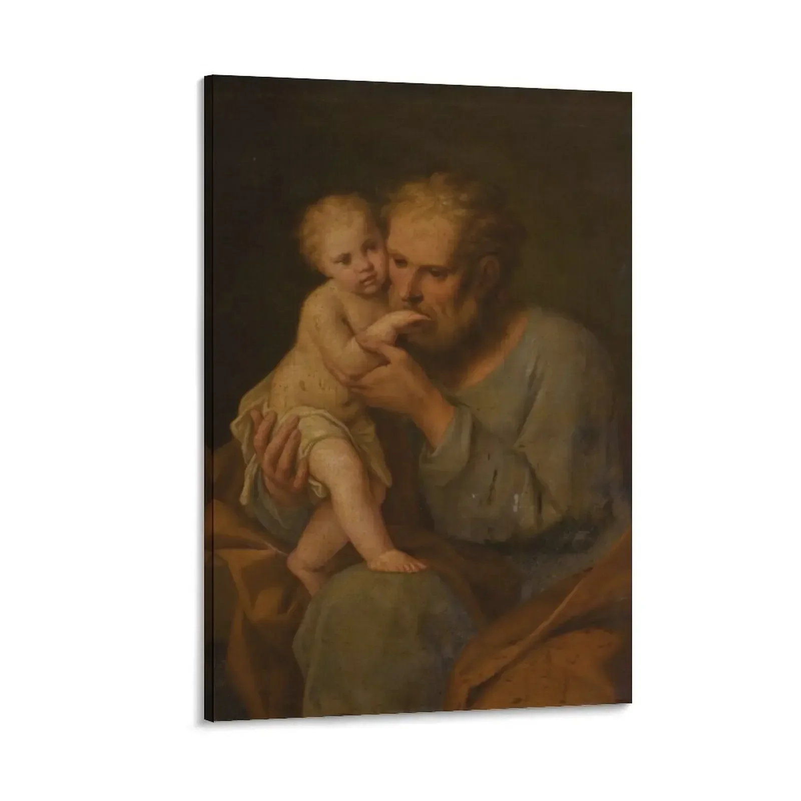 

St Joseph with the Child Jesus Canvas Painting accessories for home decor Decorative picture decorative picture for living room