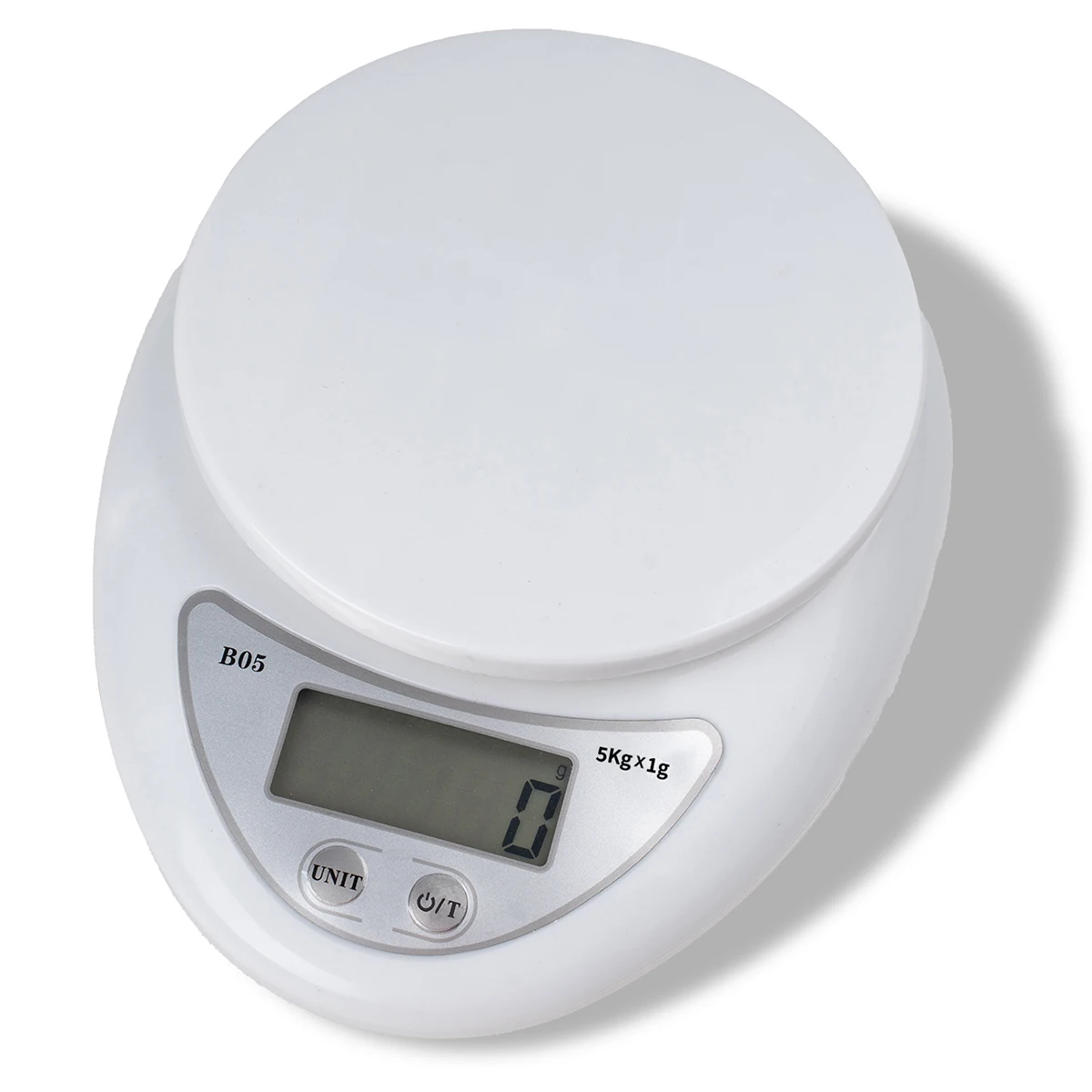 5kg/1g Digital Kitchen Scale, LCD Display Electronic Food Scale with Tare Function, G/Lb/Oz Units for Baking Cooking Home Use
