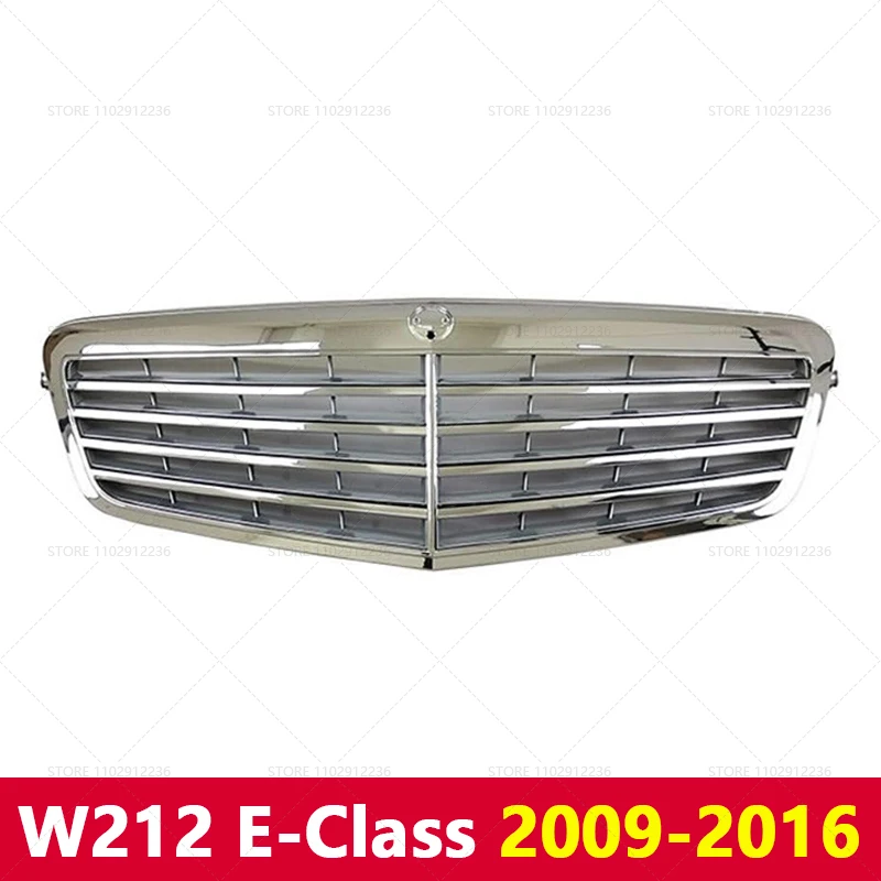 for W212 Mercedes Benz E200 E220 E250 E300 E350 E400 E63 Front Bumper Radiator Grill Mesh Middle Net Grid Base 2128800983