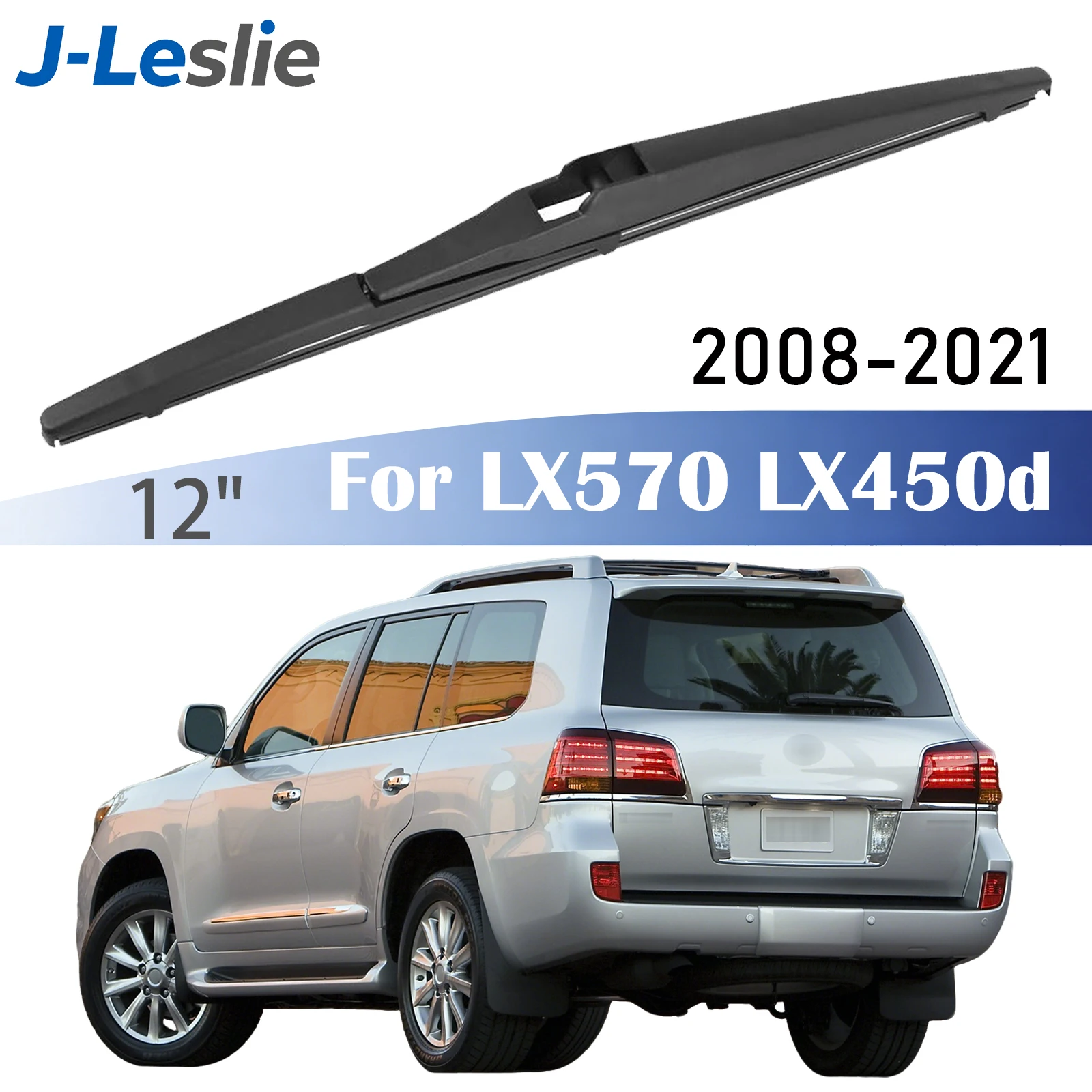 

12" Rear Wiper Blade For Lexus LX570 LX 570 450d (J200) 2008-2021 Windshield Windscreen Wipers Washer Window Rain Brushes