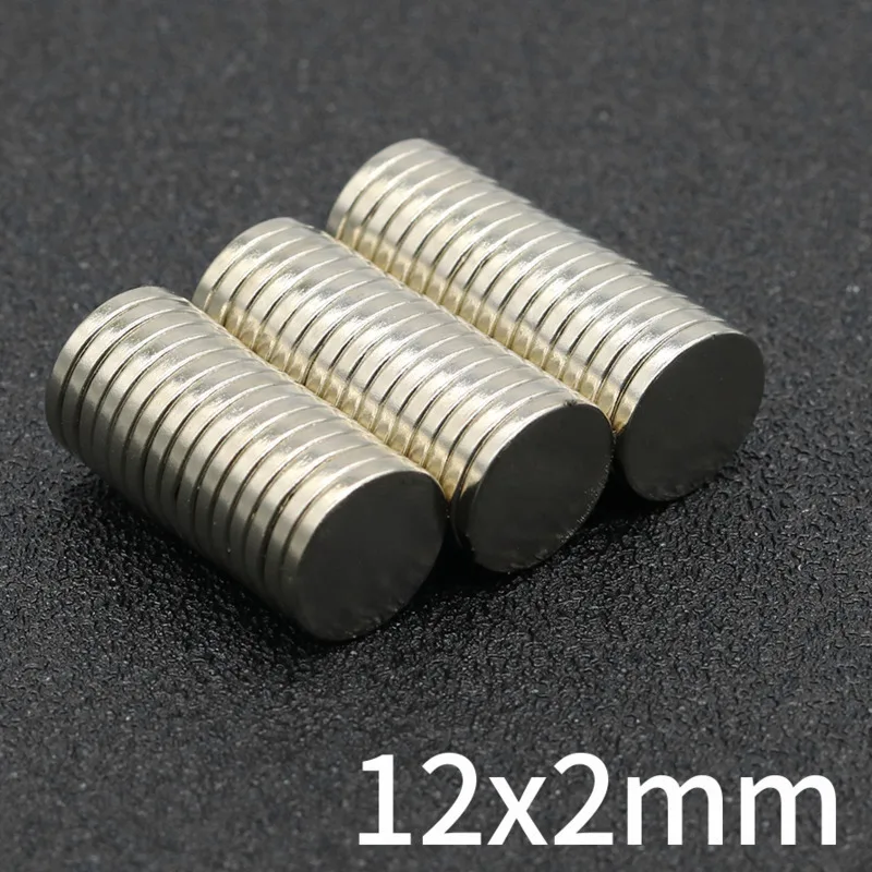 10/20/50/100/200Pcs Small Round Magnet 12x2 Neodymium Magnet N35 12mm x 2mm Permanent NdFeB Super Strong Powerful Magnets imans