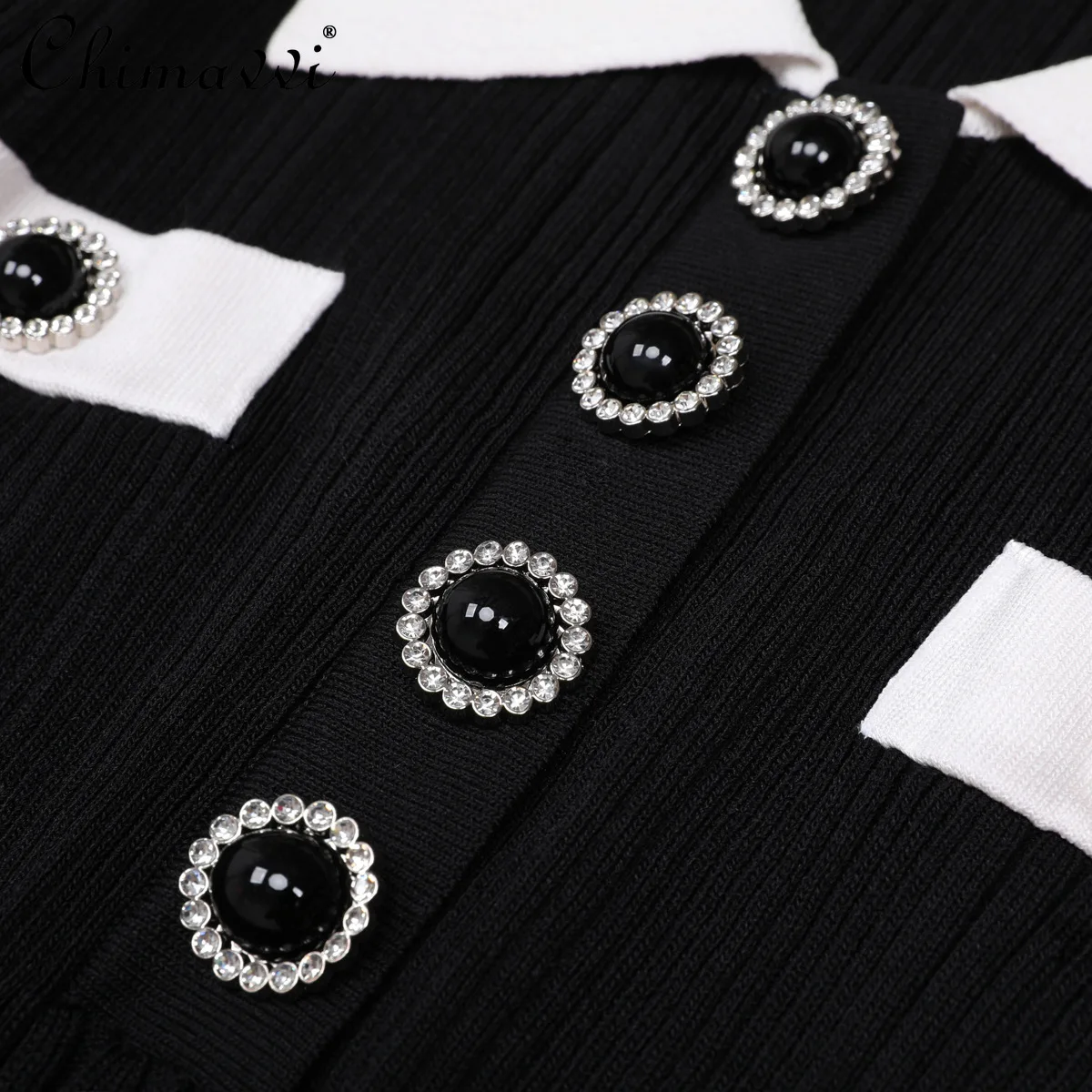 Autumn Winter New Fashion Turn-Down Collar Slim Fit Mermaid Dress High-End Long Sleeve Elegant Long Women's Knitted Dress