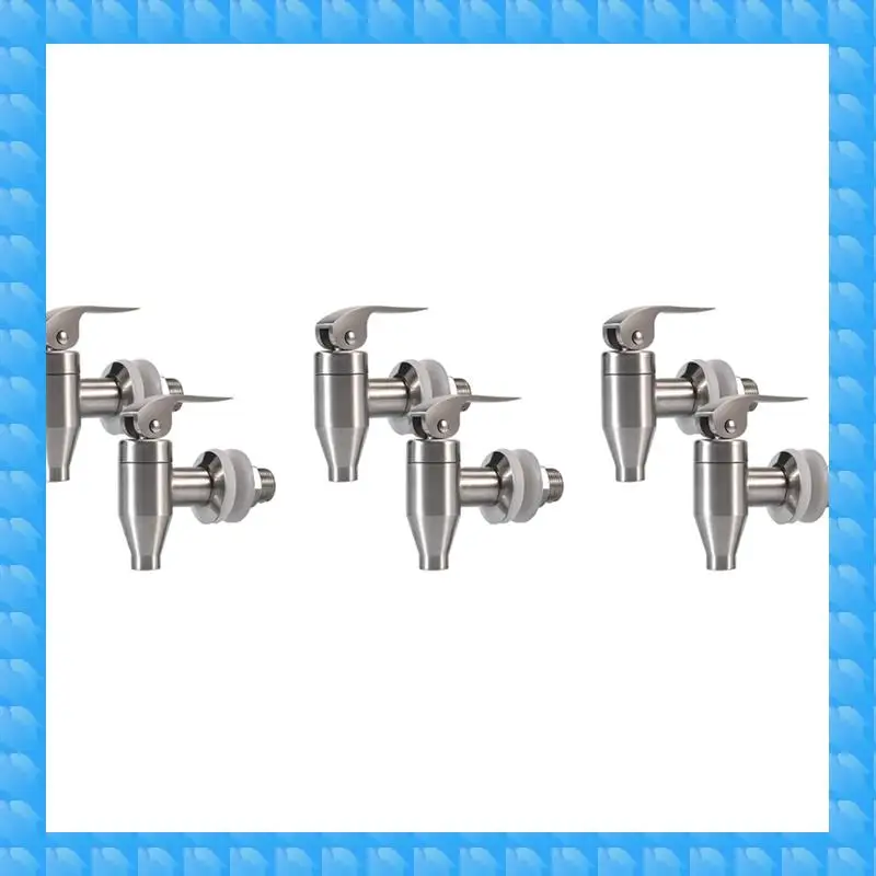 

ETRT Диспенсер для напитков из нержавеющей стали, прочный сменный кран, 6 шт.