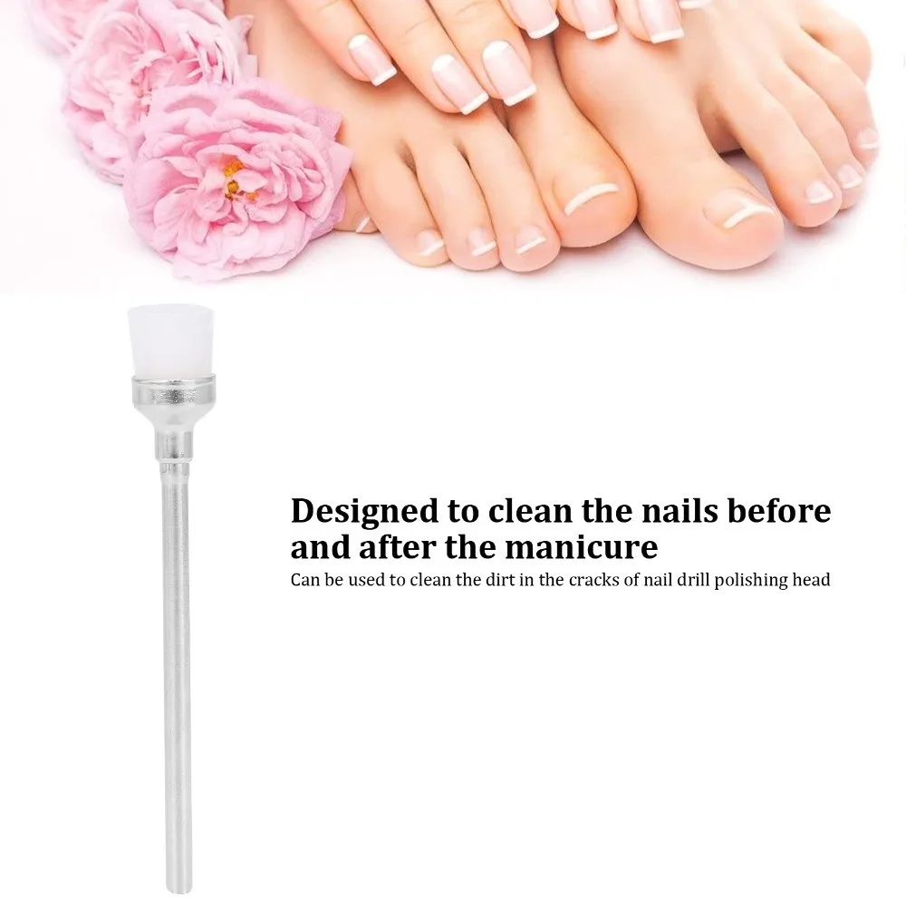 100pcs Stainless Steel Nail Dust Brush Cleaner Easy to Use Gap Cleaning Stainless Steel Nail Dust Cleaner Brush