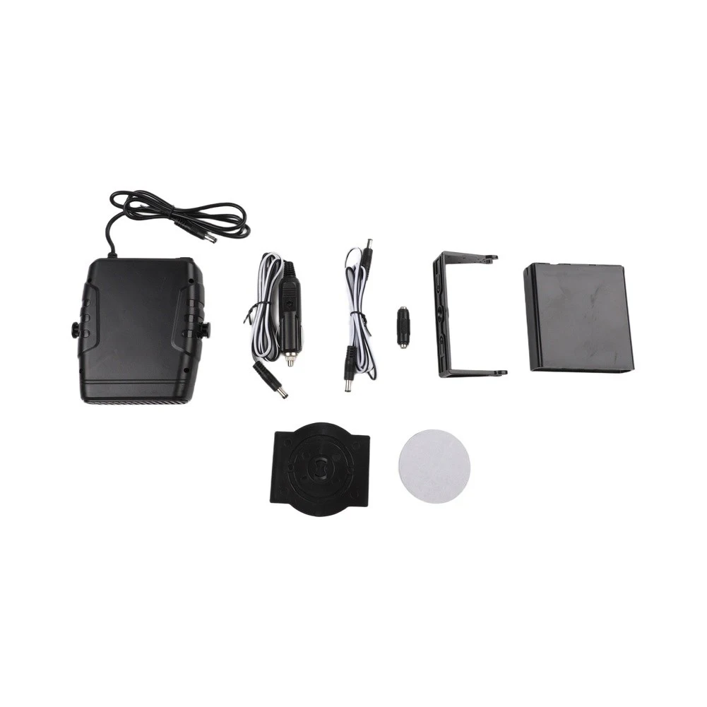 30W 12V Portable Solar For Fan Heater Crystalline Silicon Panel For Outdoor Camping Vehicle Car Warming Space Heating Black