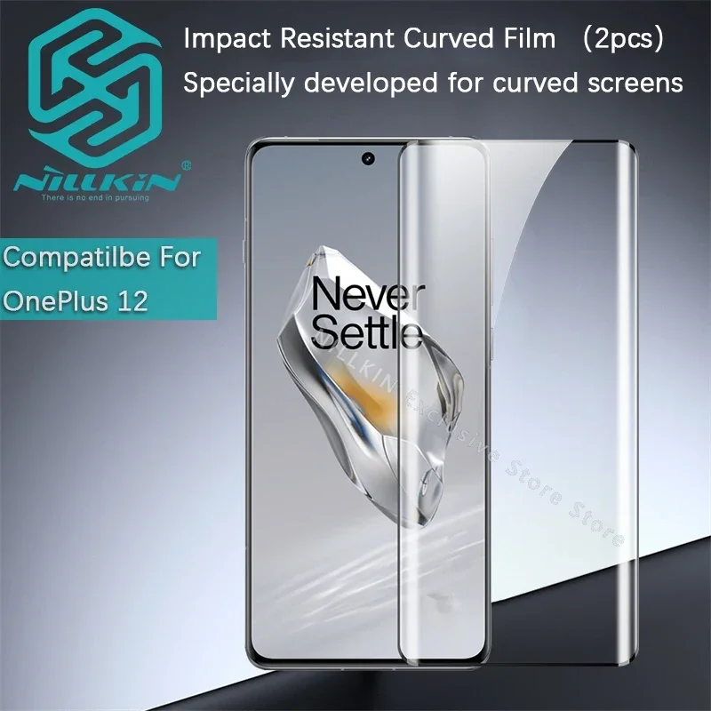 Nillkin For OnePlus 10 Pro/OnePlus 11 12 13/Ace 2 Pro Impact Resistant Curved Pro tective film screen protector 2PCS