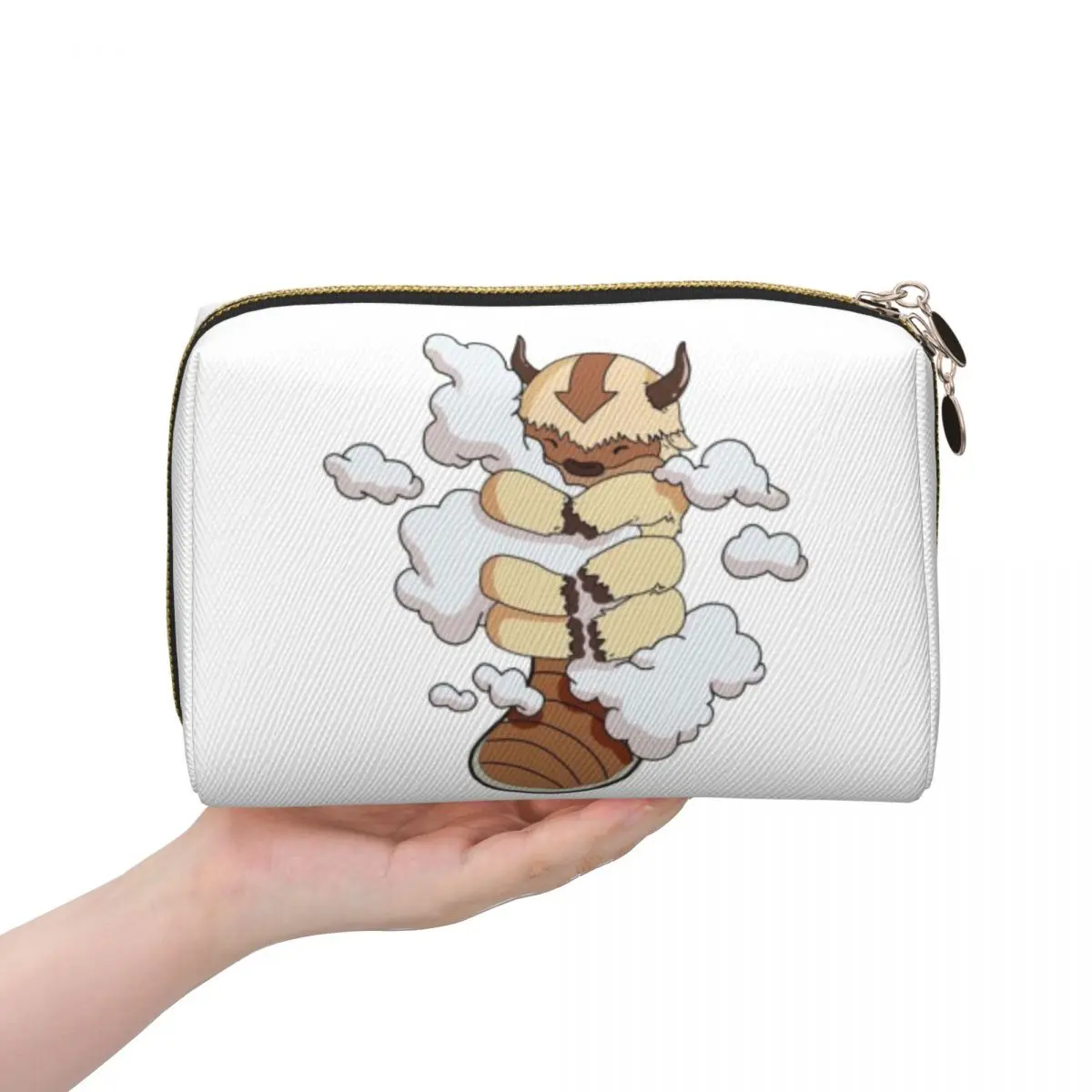 Appa Cuddling Clouds - Avatar The Last Airbender Women Cosmetic Bags Travel Makeup Organizer PouchToiletry Storage Dopp Kit Case