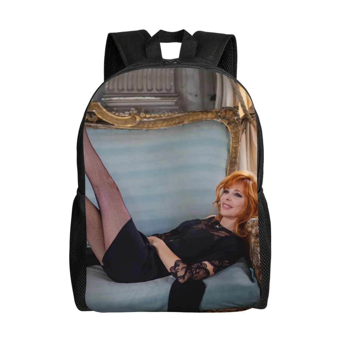 Mylene Farmer Laptop Backpack Men Women Casual Bookbag for School College Students French Singer Bags