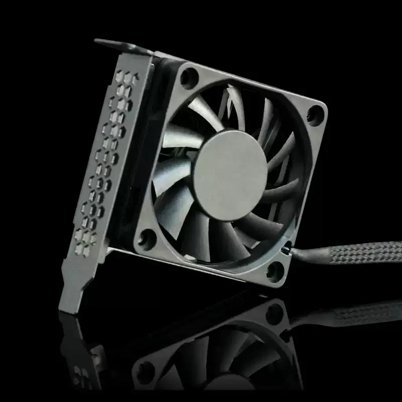 PCI Half-height Chassis Exhaust Fan Turbine Cooling Fan for Small Case Graphics Card Heat Dissipation