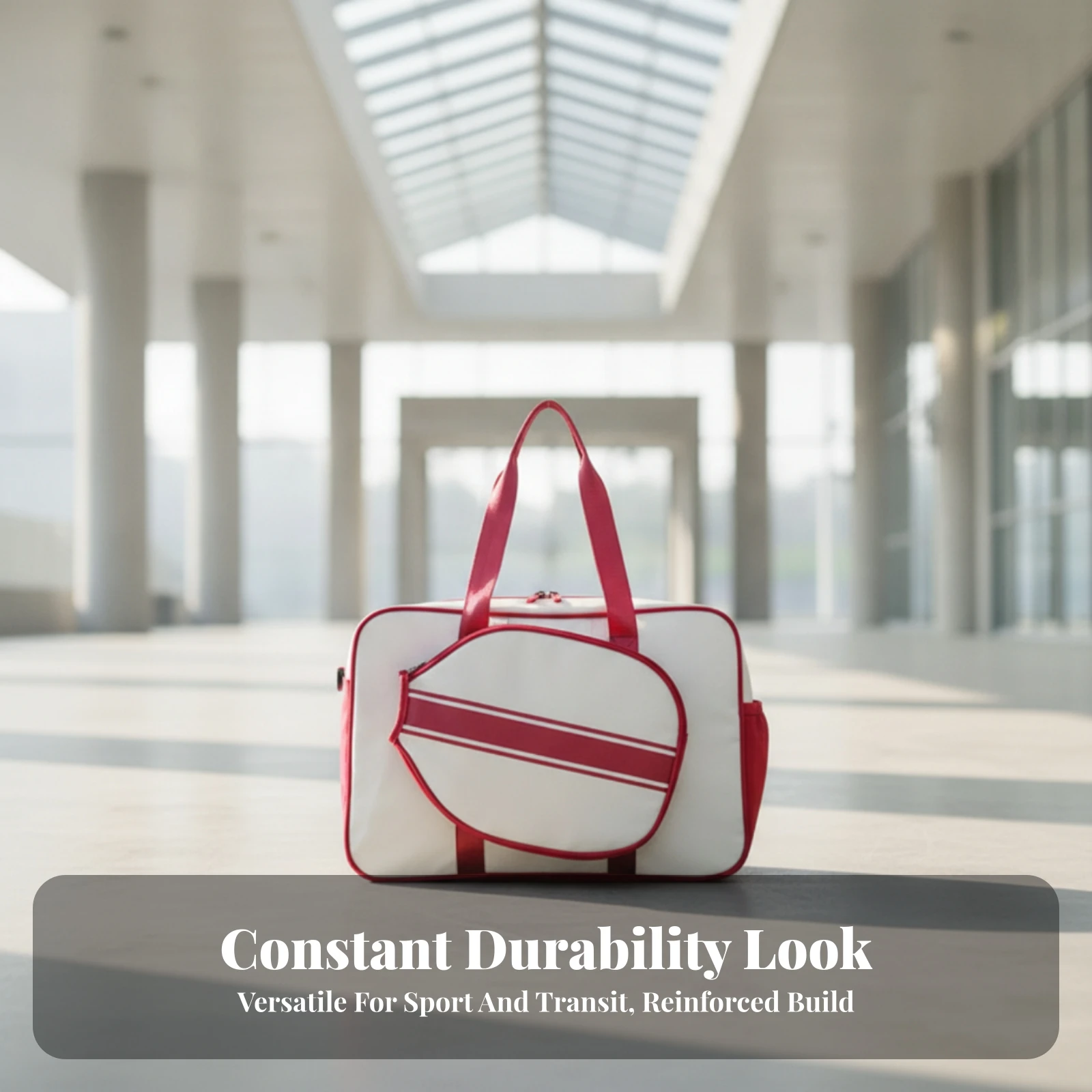 Badminton Equipment Bag Sturdy Sports Bag with Dry Wet Compartments Soft-Sided Sports Duffel Anti-Theft Practical