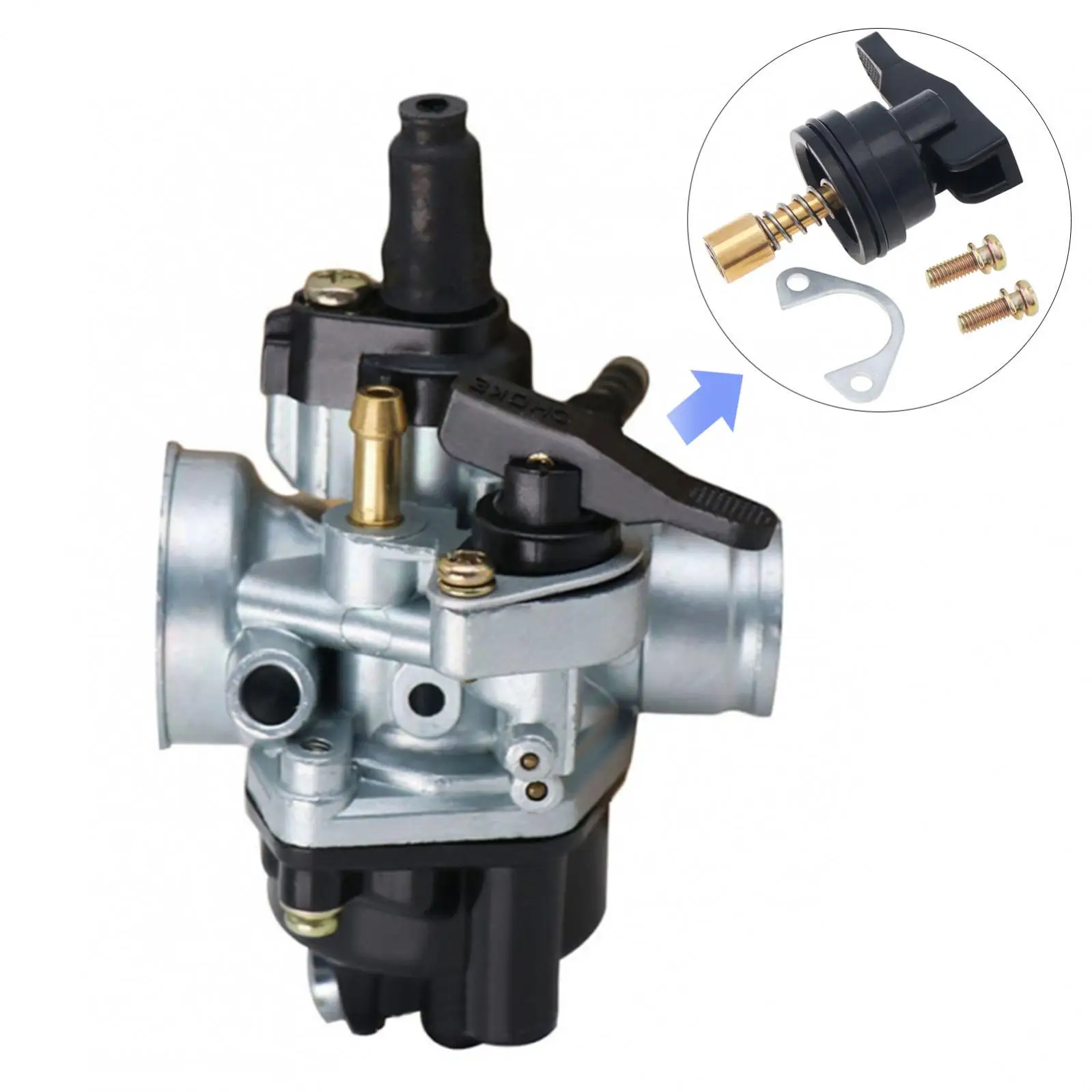 1 Set Starter Valve Plunger Kit Carburetor Manual Damper Switch Fit for Es Fit for Tomos A55 Carburetor Plunger Assemble Button
