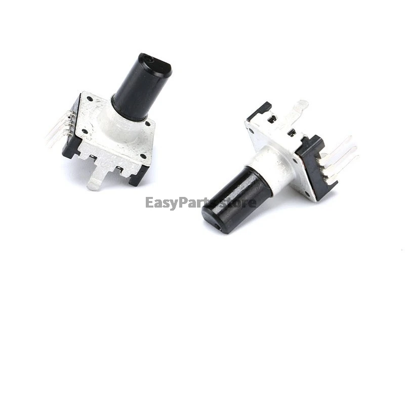 2/10pcs EC12 360 Degree Rotary Encoder EC12 RE12 E12 Audio Encoder Coding 3Pin With Push Button Switch Handle Length 15MM
