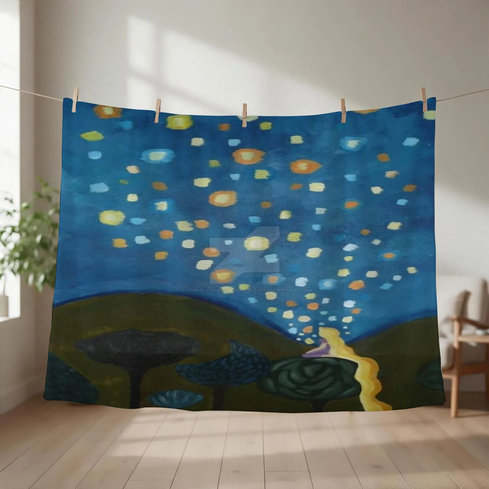 Tangled paint Throw Blanket Cute Decorative Sofa Sofa Quilt Picnic Blankets