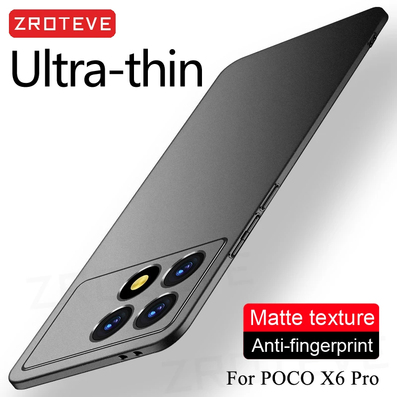 For PocoF6 Case ZROTEVE Ultra Thin Hard PC Matte Cover For Xiaomi Poco F6 F6Pro Xiomi Mi Pocophone F5 F5Pro PocoF5 Pro 5G Cases