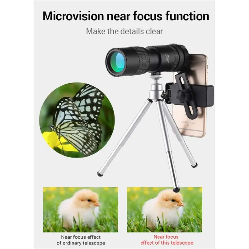 【STOCK】Perfect For Outdoor For Outdoor Enthusiast High Performance 8-24X30 Monocular With Coating For Wildlife Watching Birding