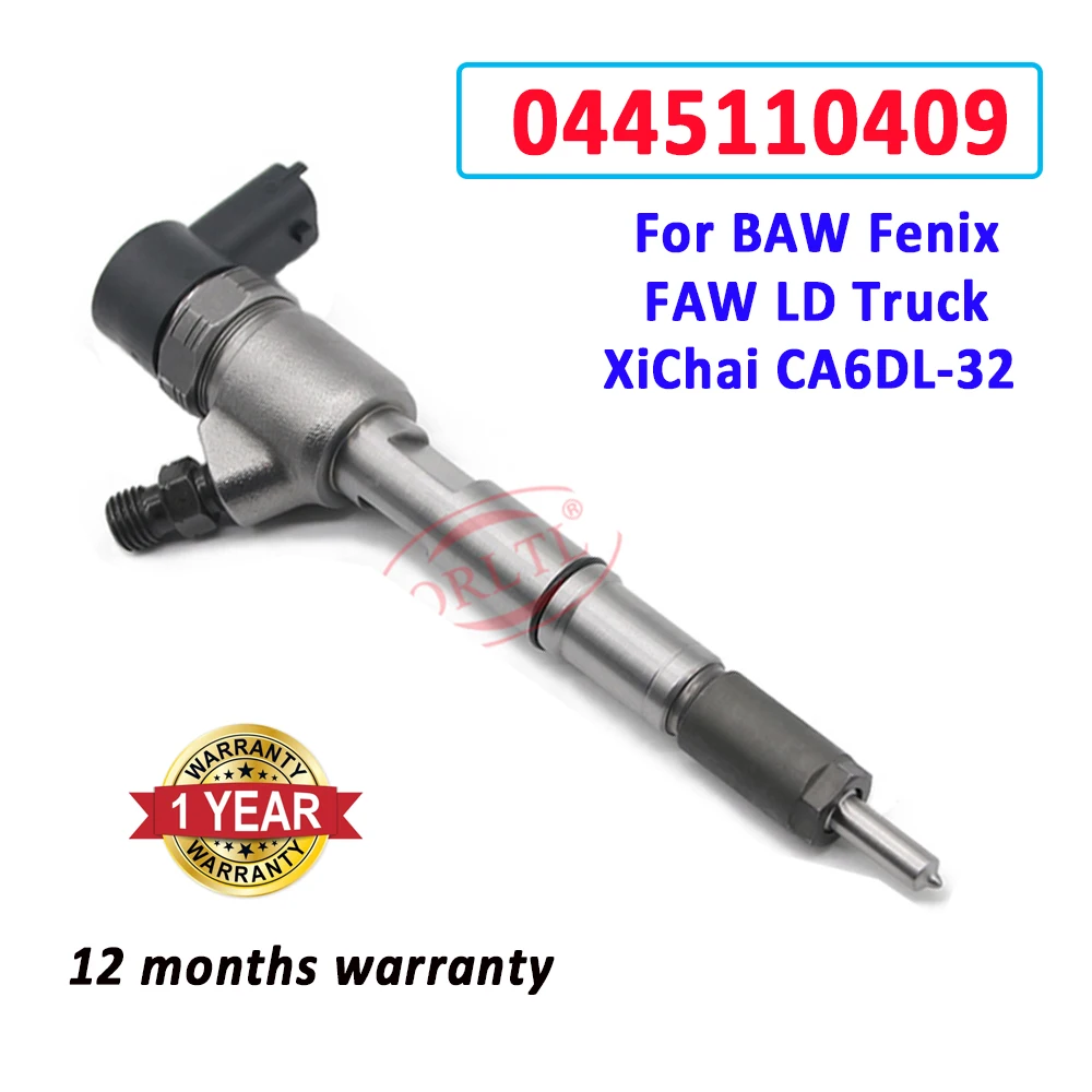 ORLTL NEW 0445110409 Diesel Injector 0445 110 409 Fuel Nozzle 0 445 110 409 For BAW Fenix FAW LD Truck XiChai 1112010-55D