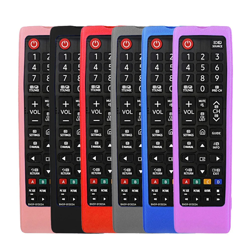 Soft Silicone Remote Case for Samsung TV BN59-01199F AA59-00666A 00816A 00813A 00611A 0741A Skin-Friendly Dust-Proof Cases