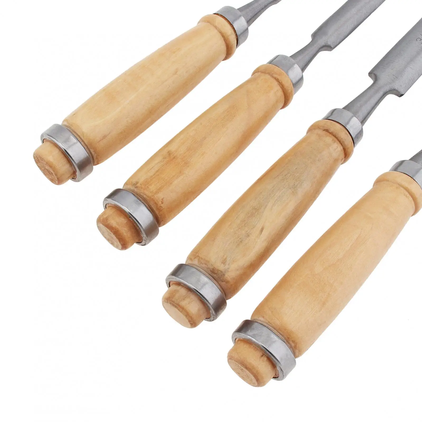 4pcs Wood Carving Chisel Hand Tool Set Semi-Circular Steel Carpenter Wood Carving Gouge Chisels Tool For Home DIY Woodworking