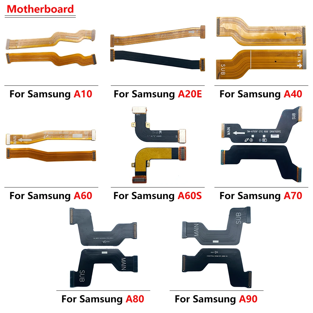 

20Pcs，Replacement Motherboard FPC Main Board Connector Flex Cable For Samsung A10 A20 A20E A30 A40 A50 A60 A60S A70 A80