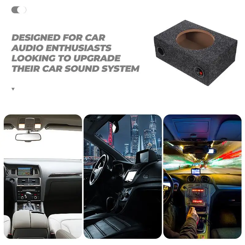 Sub Box Single Cab Sub Box 8 Inch Car Subwoofer Enclosure Car Speaker Supply Sub Box Replacement DIY Accessory