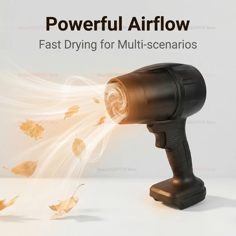 

Cordless Electric Air Blower Turbo Fan Handheld Leaf Snow Sand Cleaner Powerful Portable Yard Garage Workshop Outdoor Tool