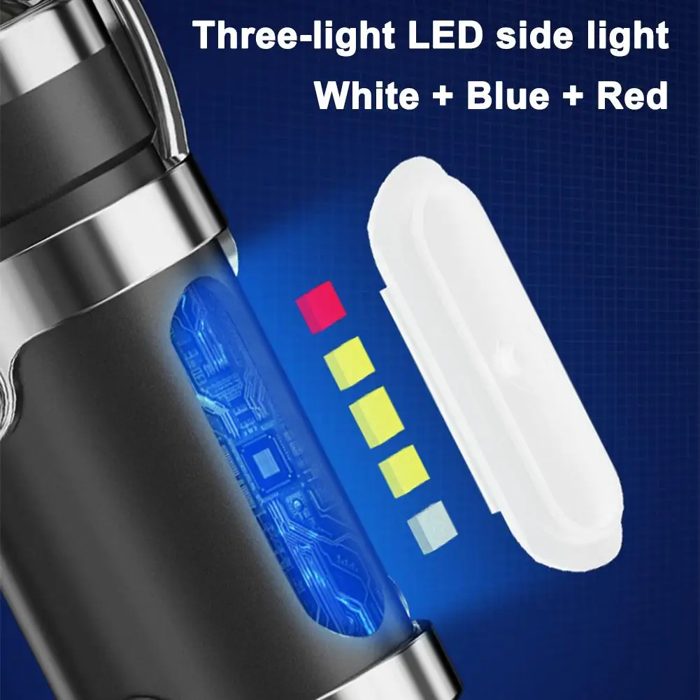 سلسلة مفاتيح محمولة متعددة الوظائف مصباح يدوي للطوارئ في الهواء الطلق مصباح يدوي صغير طاقة متنقلة للتخييم في الهواء الطلق والمشي لمسافات طويلة #6