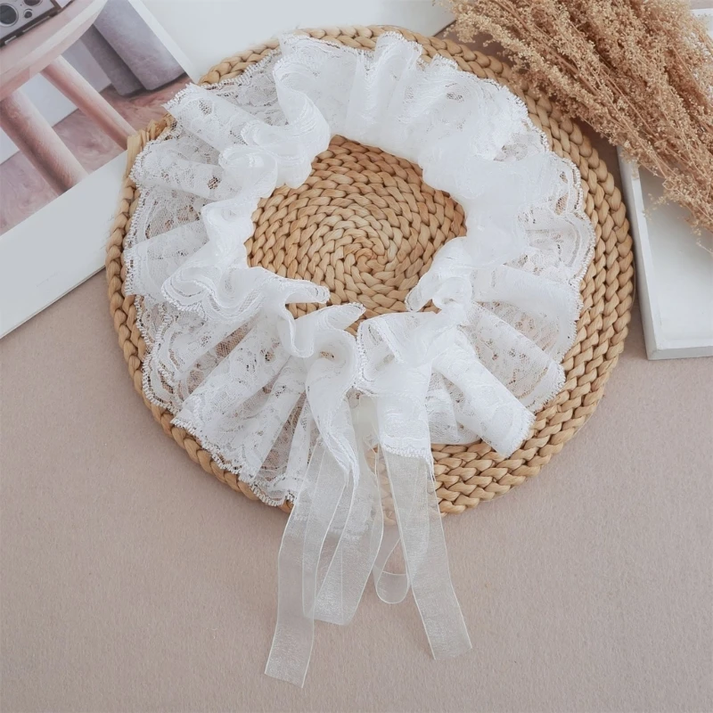 ビクトリア朝風の取り外し可能なレースのネックピースと一致する袖口劇場ドラマアクセサリーセットハロウィンコスプレパーティー-y166