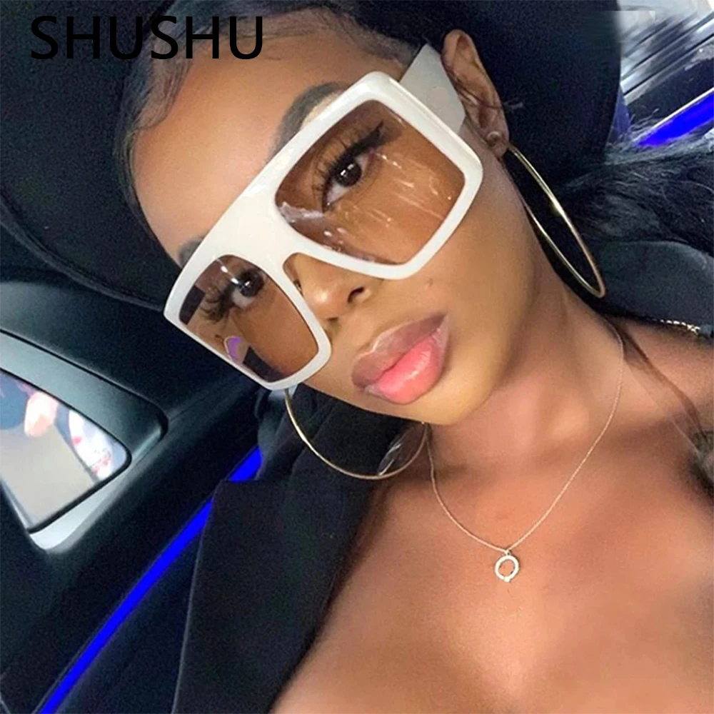 

Oversized Square Sunglasses Women Retro Gradient Sun Glasses for Men Big Frame Sunglass UV400 Eyeglasse Shades