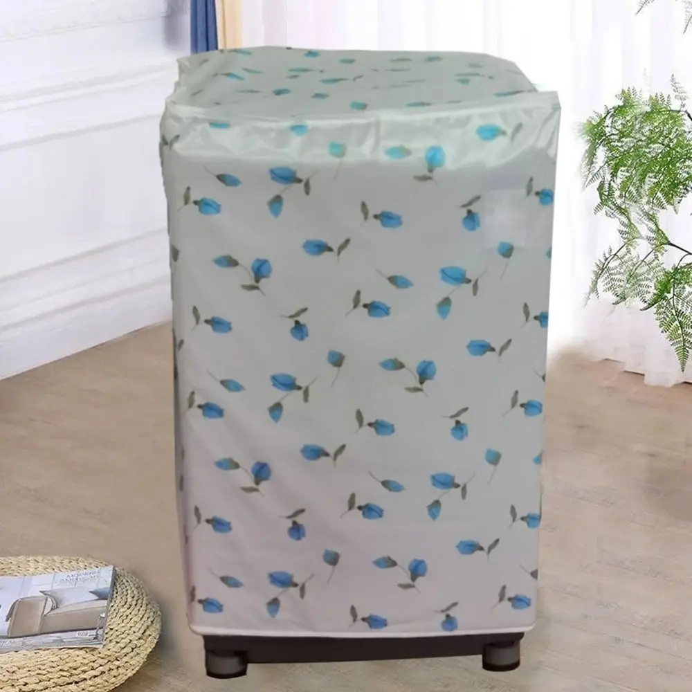 Waterproof Washing Machine Cover Easy Installation Sunscreen Dustproof Washer Cover Size Adaptation Washer Cover Cloth