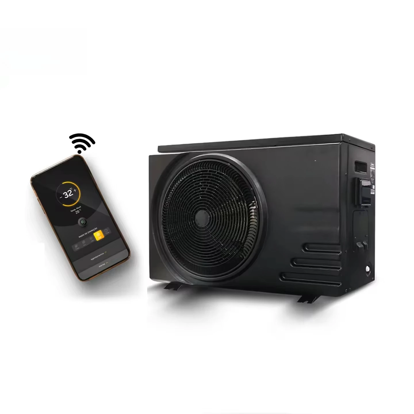 Sunrain R32 7KW10KW 13KW 17KW21KW 28KW35KW Full Inverter High COP With WiFi Function Swimming Pool Heat Pump for Cooling Heating