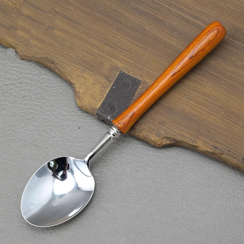 Handmade S999 Sterling Silver Coffee Spoon Teaspoon Dessert Ice Cream Spoon Picnic Kitchen Accessories