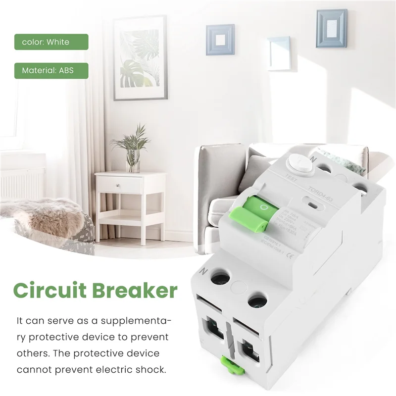 

H-W AC 2P 6KA RCCB RCD 230 В Автоматический выключатель дифференциального выключателя Безопасный выключатель TORD4-63, 2P
