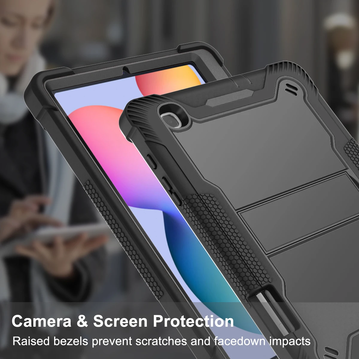 For Samsung Galaxy Tab S6 lite 10.4 2020 SM-P610 SM-P615 P610 P615 10.4inch Case Armor Shockproof Cover Coque robust tablet case