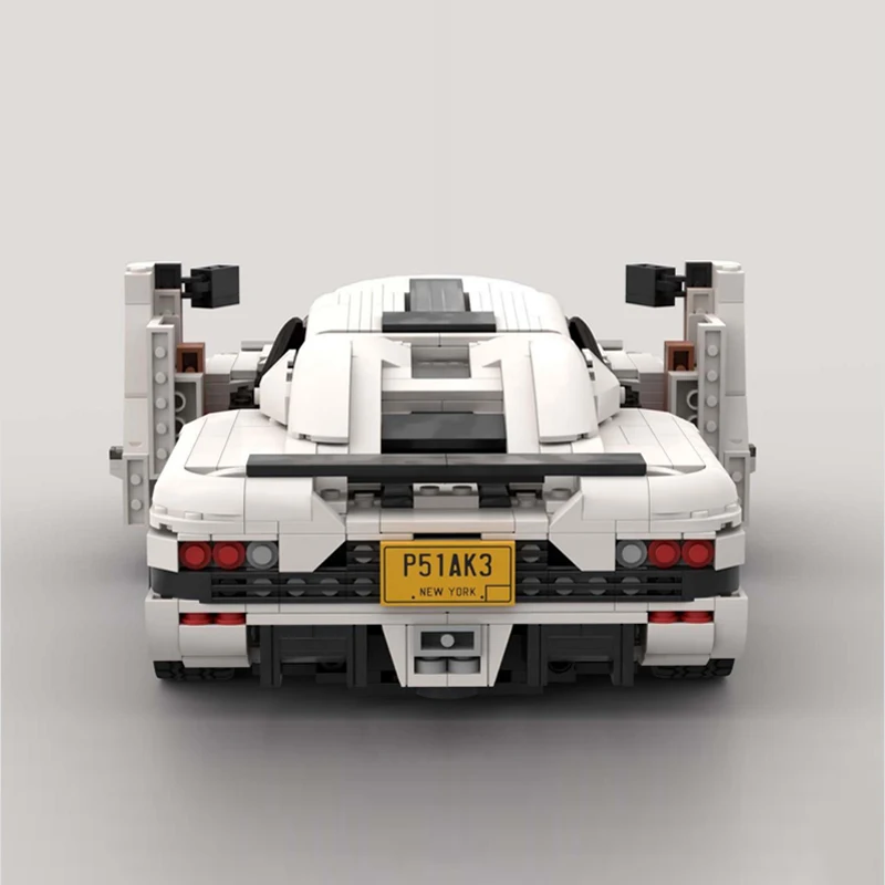 1458pcs New MOC-104553 White Super Sports Car Compatible 10295 Blocks Bricks Educational Puzzle Toys Birthday Gifts