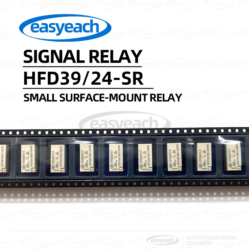 HFD39/24-SR Signal Relay, 4-pin SMD 24V Small Relay, One Normally Open Contact, 4A