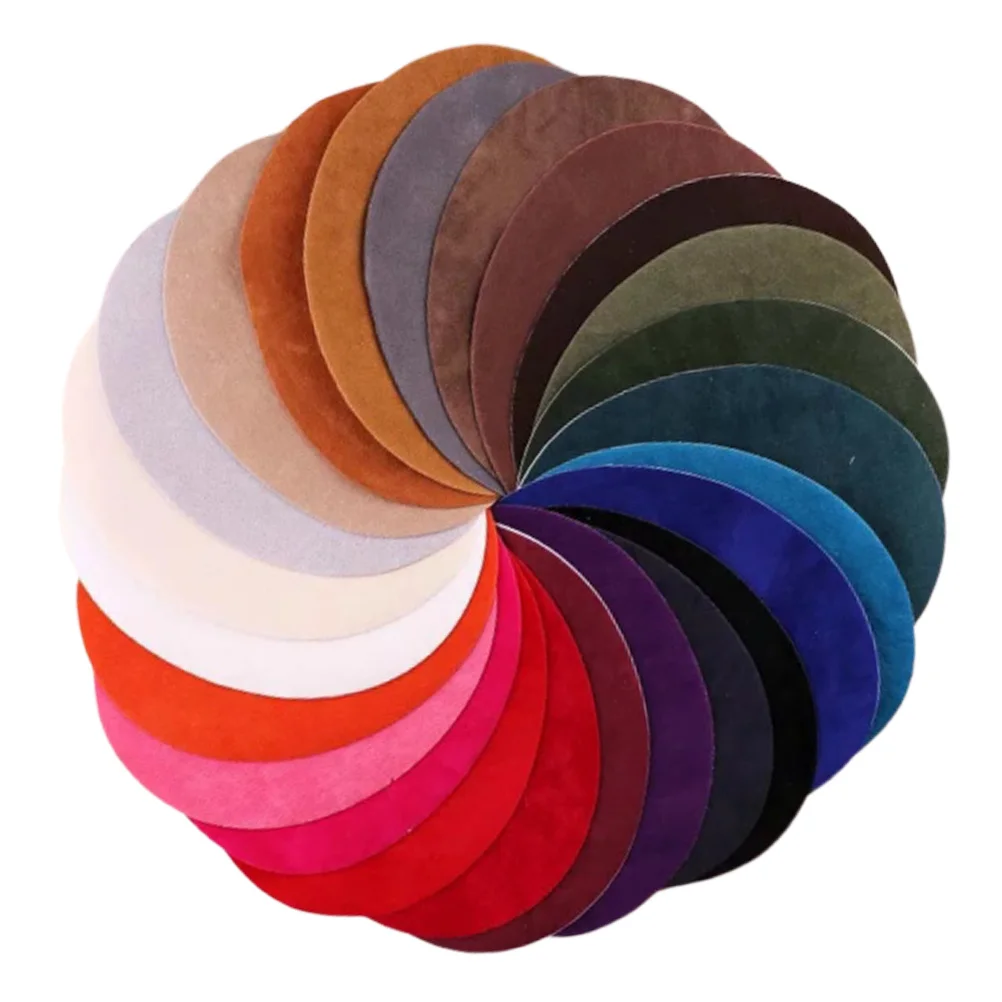 

Набор из 25 замшевых нашивок разных цветов для ремонта одежды, термоаппликации на джинсы, свитера, рубашки, нашивки на локти, для рукоделия