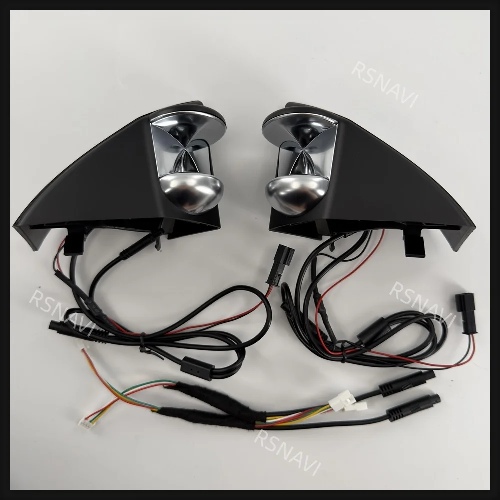 Hourglass Design Tweeters with Ambient Lighting for Mercedes-Benz CLA W117 GLA W156 2013-2019 High-Frequency Audio Retrofit Kit