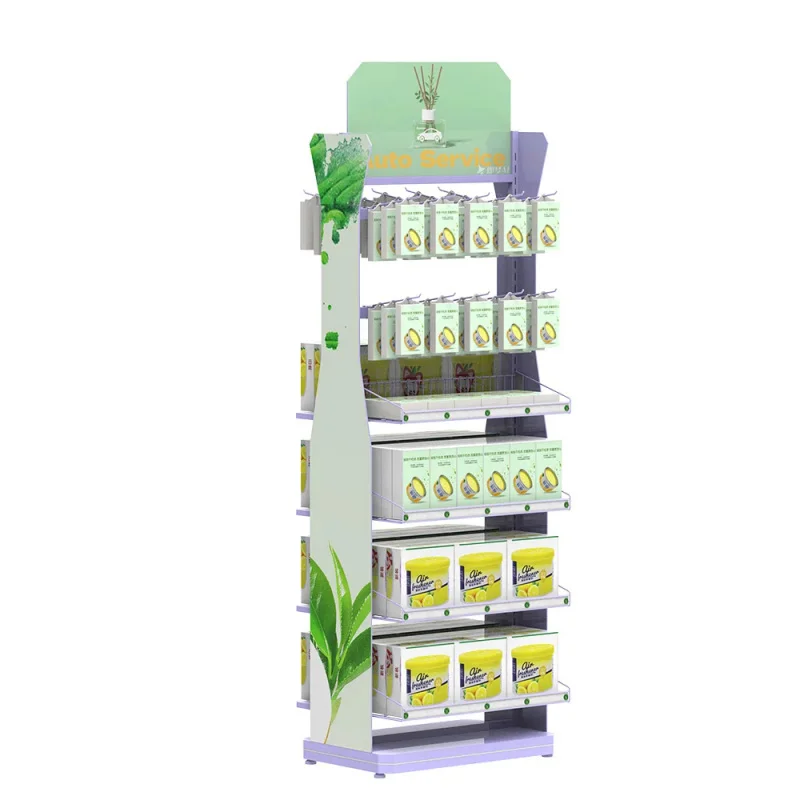 custom.Customized Floor Standing Metal Display Rack Potato Chip Snack Shelf Retail Store Display Racks
