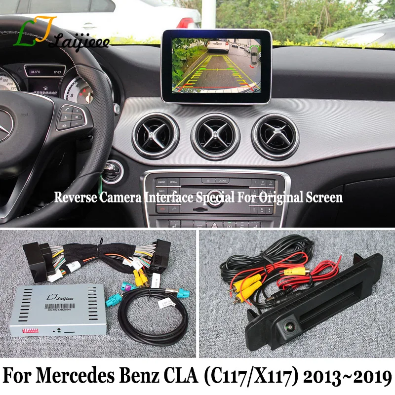 For Mercedes Benz CLA Class Sedan C117 Estate Wagon X117 2015~2019 OEM Screen HD Night Vision Front Rear View Reversing Camera